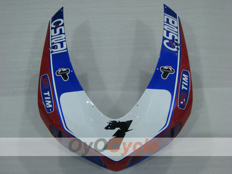 Kit de carénage injecté pour Ducati 848 08-13 - Rouge, Blanc - Style usine #OYO87906220
