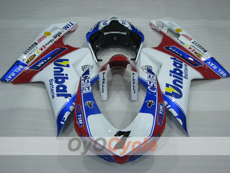 Kit de carénage injecté pour Ducati 848 08-13 - Rouge, Blanc - Style usine #OYO87906220 Image secondaire du produit