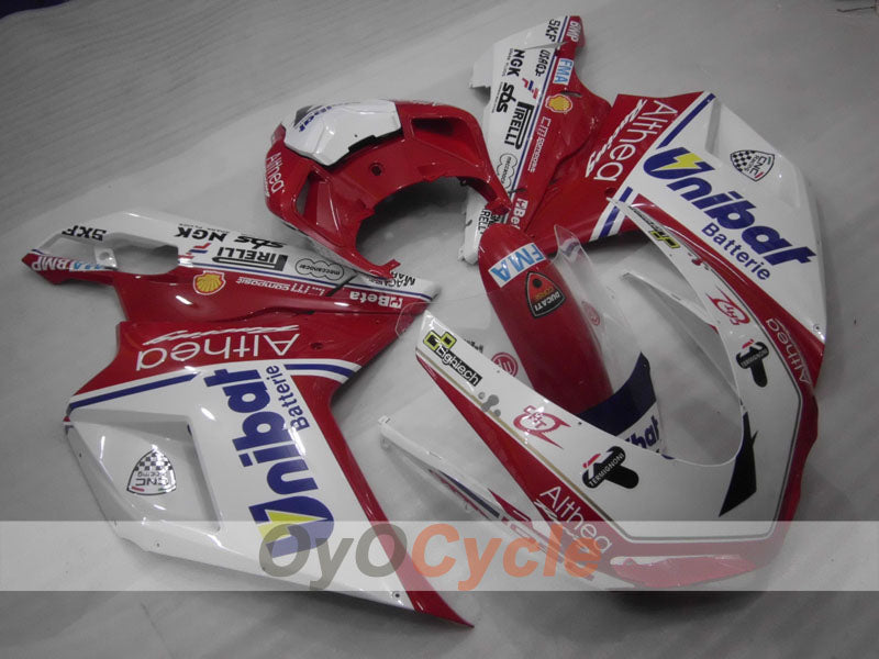 Kit de carénage injecté pour Ducati 1098 07-09 - Rouge, Blanc - Unibat #OYO87906221 Image secondaire du produit