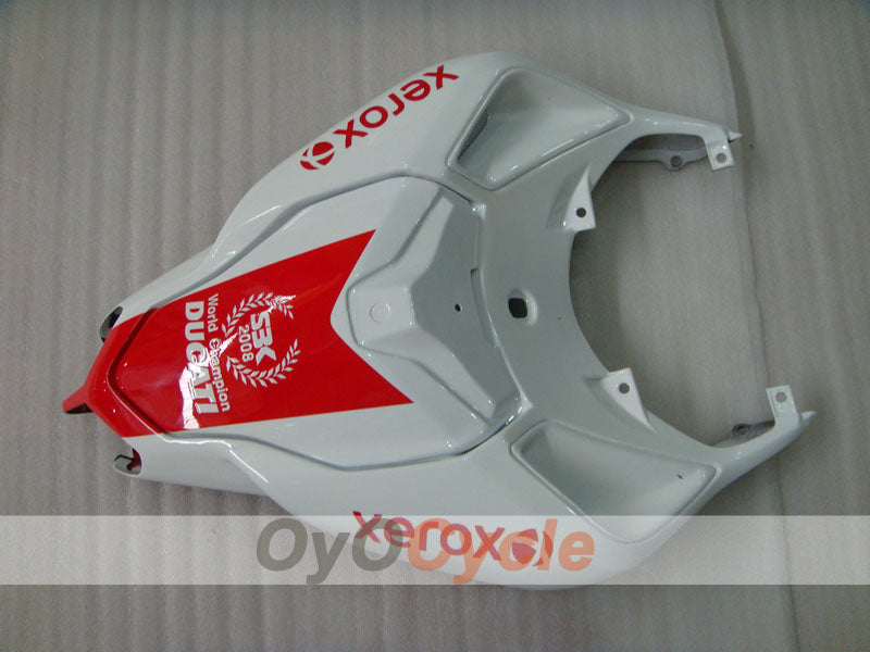 Kit de carénage injecté pour Ducati 1098 07-09 - Rouge, Blanc - Xerox #OYO87906222