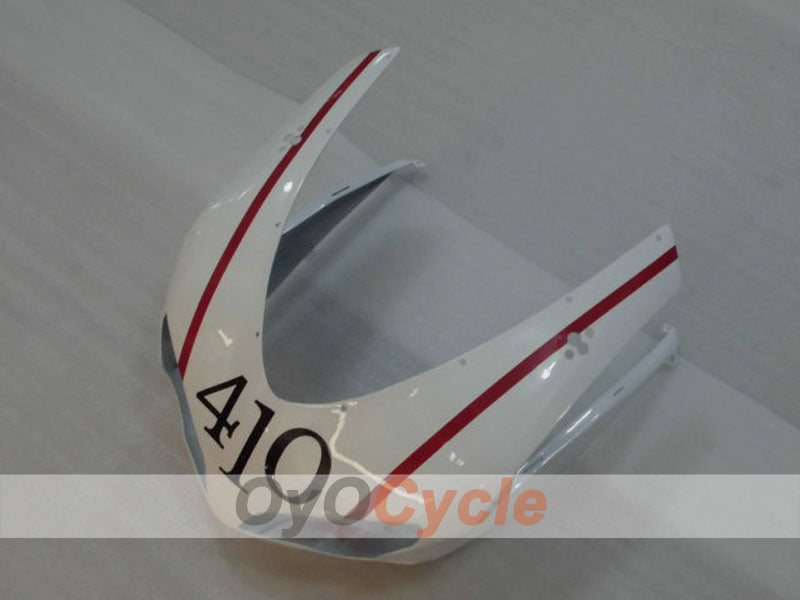 Kit de carénage injecté pour Ducati 1098 07-09 - Rouge, Blanc - Style usine #OYO87906223
