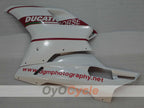 Kit de carénage injecté pour Ducati 1098 07-09 - Rouge, Blanc - Style usine #OYO87906223
