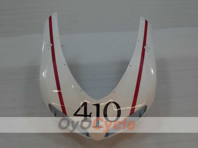 Kit de carénage injecté pour Ducati 1098 07-09 - Rouge, Blanc - Style usine #OYO87906223