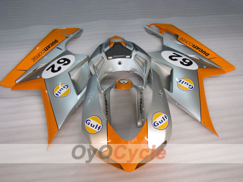 Kit de carénage injecté pour Ducati 1098 07-09 - Orange, Argent - Gulf #OYO87906224
