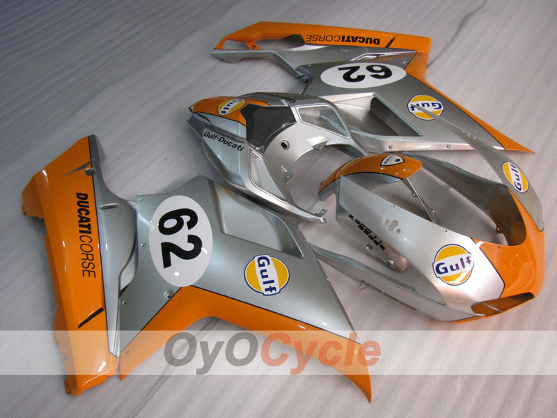 Kit de carénage injecté pour Ducati 1098 07-09 - Orange, Argent - Gulf #OYO87906224