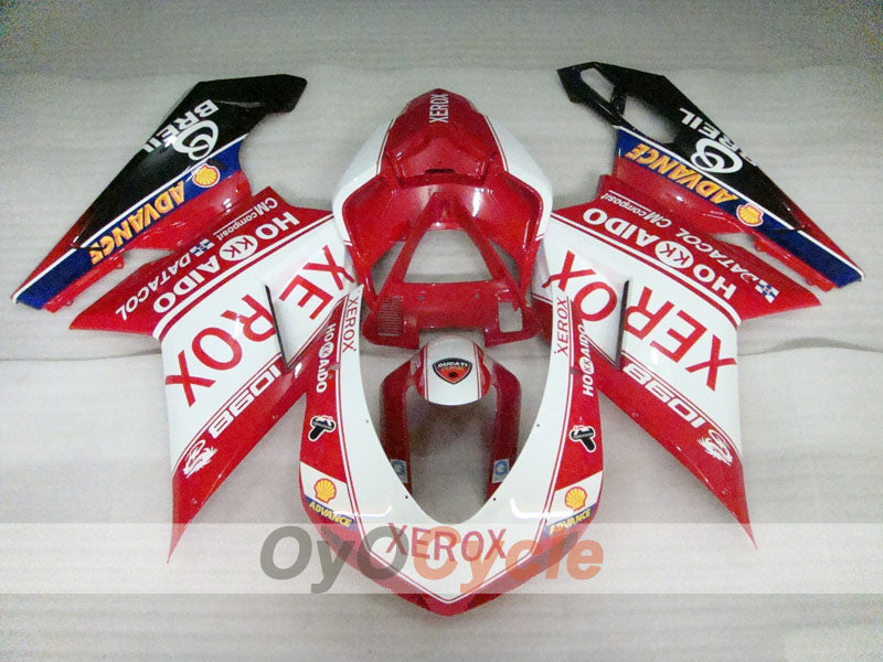 Kit de carénage injecté pour Ducati 1098 07-09 - Rouge, Blanc, Noir - Xerox #OYO87906226 Image secondaire du produit
