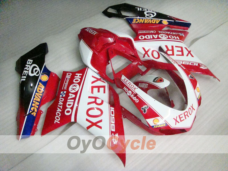 Kit de carénage injecté pour Ducati 1098 07-09 - Rouge, Blanc, Noir - Xerox #OYO87906226 Image principale du produit