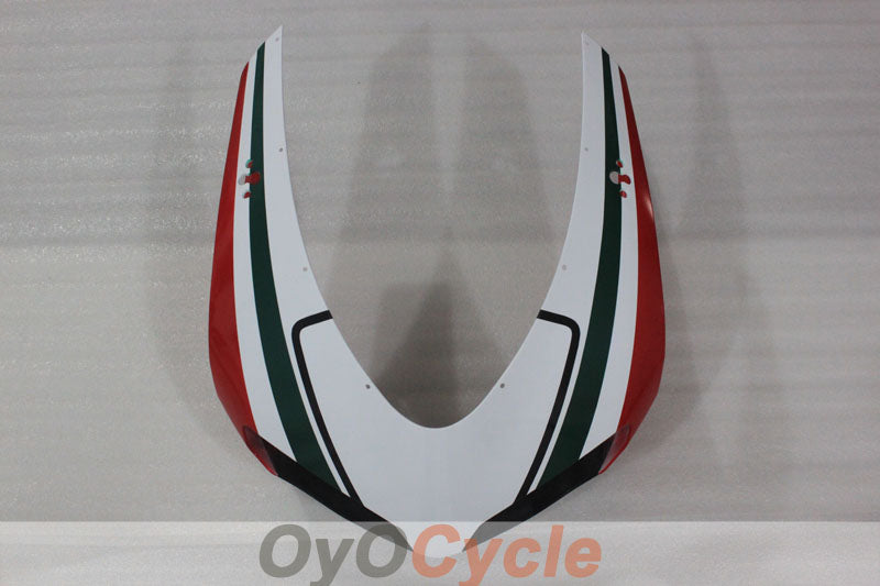 Kit de carénage injecté pour Ducati 1098 07-09 - Rouge, Blanc - Style usine #OYO87906228
