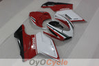 Kit de carénage injecté pour Ducati 1098 07-09 - Rouge, Blanc - Style usine #OYO87906228