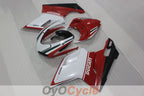 Kit de carénage injecté pour Ducati 1098 07-09 - Rouge, Blanc - Style usine #OYO87906228