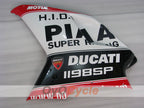 Kit de carénage à injection pour Ducati 1098 de 07-09 - Rouge, Blanc, Noir - PIRELLI #OYO87906231