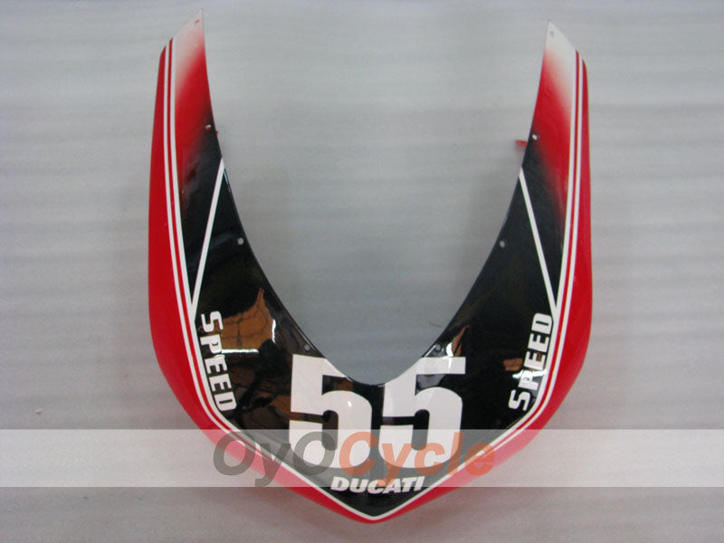 Kit de carénage à injection pour Ducati 1098 de 07-09 - Rouge, Blanc, Noir - PIRELLI #OYO87906231