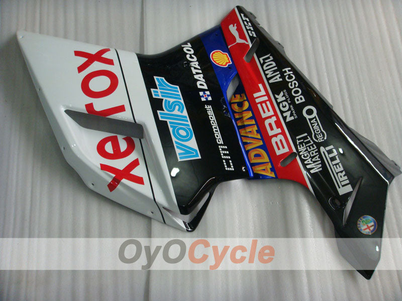 Kit de carénage à injection pour Ducati 1098 de 07-09 - Blanc, Noir - Xerox #OYO87906232
