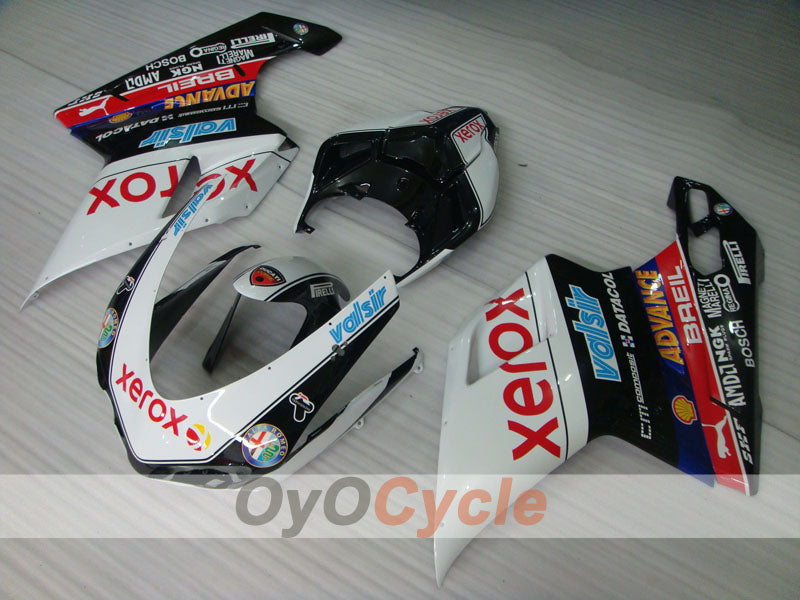 Kit de carénage à injection pour Ducati 1098 de 07-09 - Blanc, Noir - Xerox #OYO87906232 Image secondaire du produit