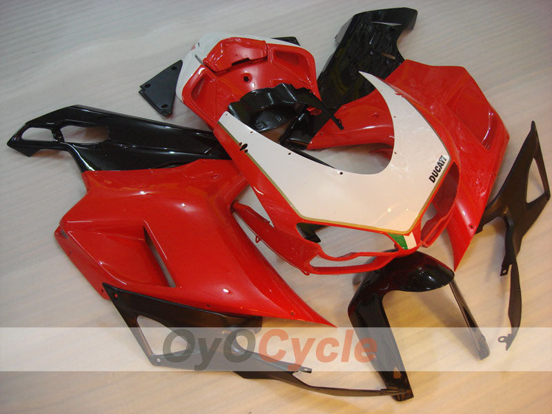 Kit de carénage à injection pour Ducati 1098 de 07-09 - Rouge, Blanc, Noir - Style usine #OYO87906233 Image principale du produit