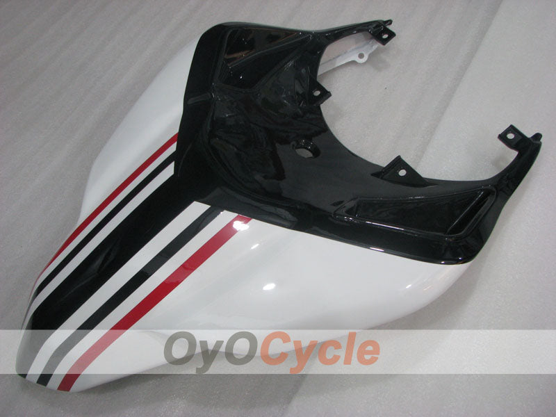 Kit de carénage à injection pour Ducati 1098 de 07-09 - Blanc, Noir - Style usine #OYO87906236