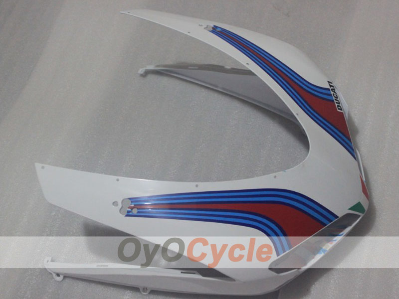 Kit de carénage à injection pour Ducati 1098 de 07-09 - Blanc, Noir - Xerox #OYO87906237