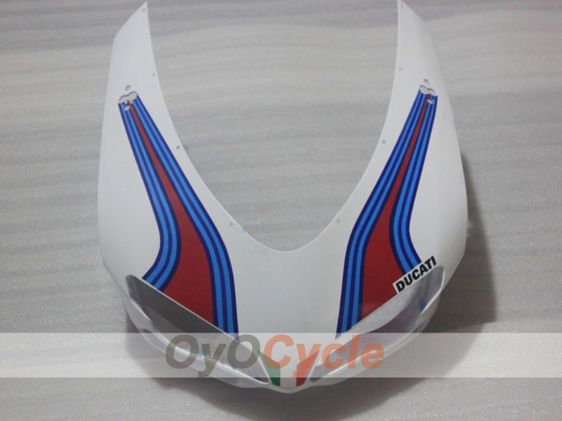 Kit de carénage à injection pour Ducati 1098 de 07-09 - Blanc, Noir - Xerox #OYO87906237