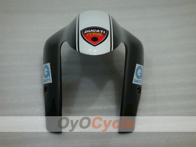 Kit de carénage à injection pour Ducati 1098 de 07-09 - Blanc, Noir - Xerox #OYO87906238