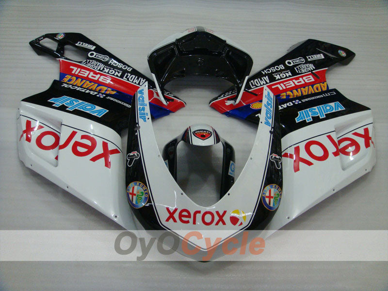 Kit de carénage à injection pour Ducati 1098 de 07-09 - Blanc, Noir - Xerox #OYO87906238 Image secondaire du produit