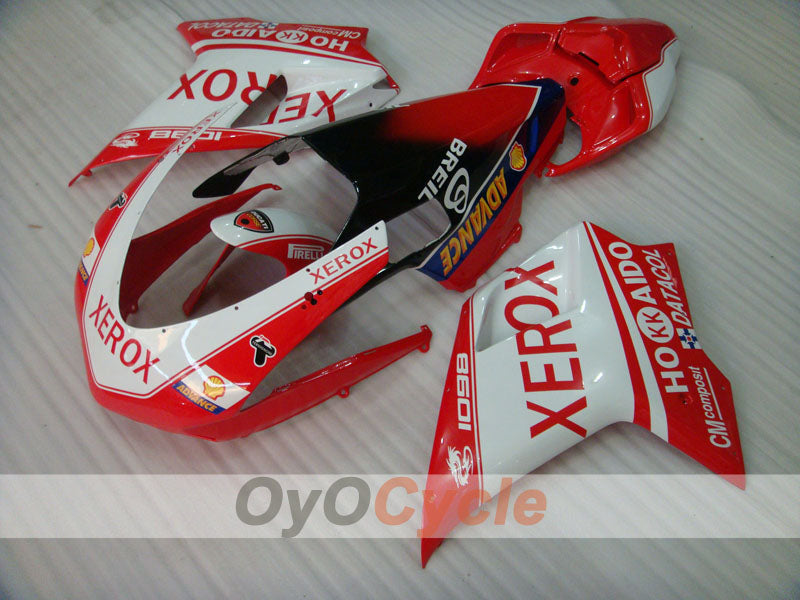 Kit de carénage à injection pour Ducati 1098 de 07-09 - Rouge, Blanc - Xerox #OYO87906239 Image principale du produit