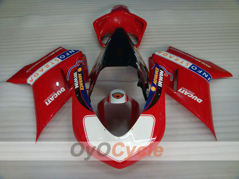Kit de carénage à injection pour Ducati 1098 de 07-09 - Rouge, Blanc, Noir - INFO STRADA #OYO87906240 Image secondaire du produit