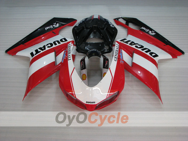 Kit de carénage moulé par injection pour Ducati 1198 09-11 - Rouge, Blanc, Noir - Style d'origine #OYO87906242 Image secondaire du produit