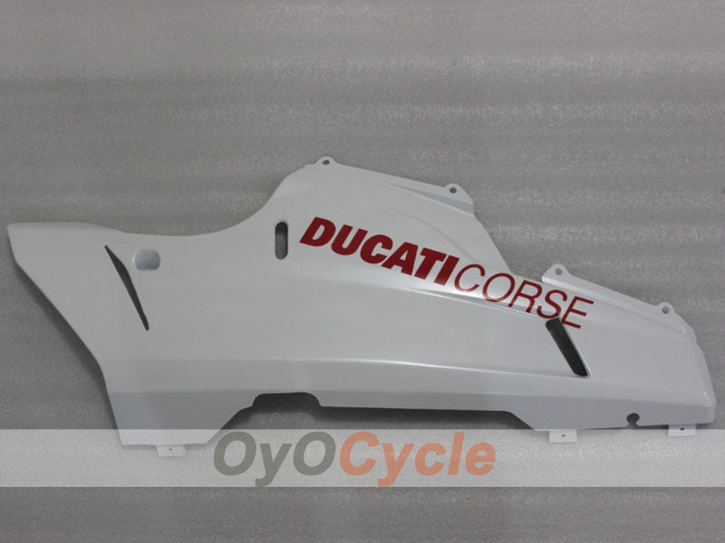 Kit de carénage moulé par injection pour Ducati 1198 09-11 - Rouge, Blanc - Style d'origine #OYO87906243