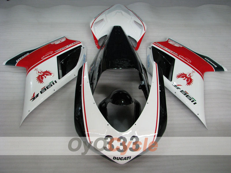 Kit de carénage moulé par injection pour Ducati 1198 09-11 - Rouge, Blanc, Noir - Style d'origine, personnalisable #OYO87906251 Image secondaire du produit