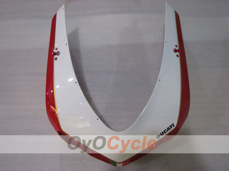 Kit de carénage moulé par injection pour Ducati 1198 09-11 - Rouge, Blanc, Noir - Style d'origine #OYO87906252