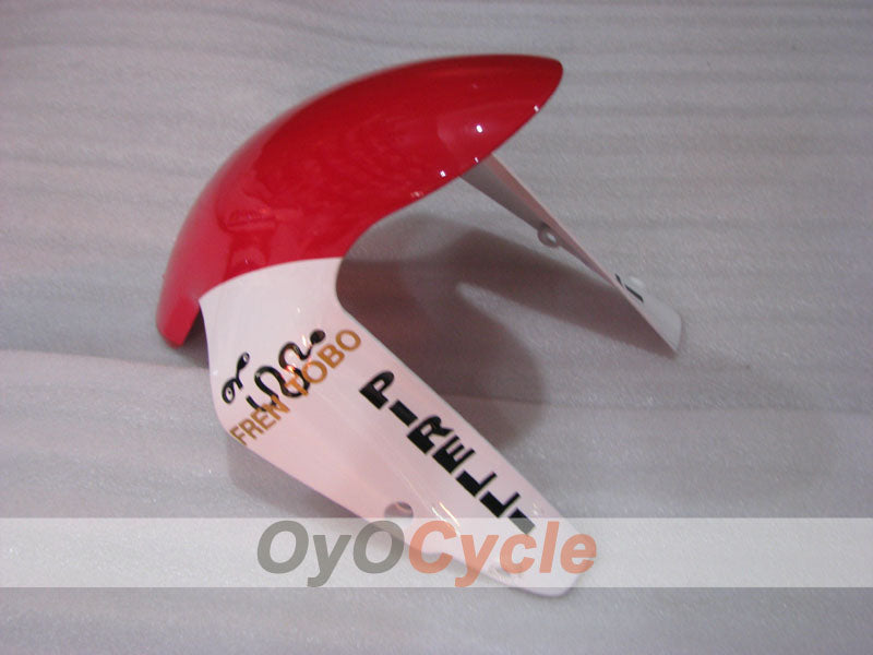 Kit de carénage moulé par injection pour Ducati 1198 09-11 - Rouge, Blanc - Unibat #OYO87906253