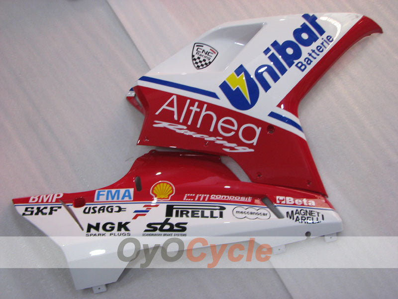 Kit de carénage moulé par injection pour Ducati 1198 09-11 - Rouge, Blanc - Unibat #OYO87906253