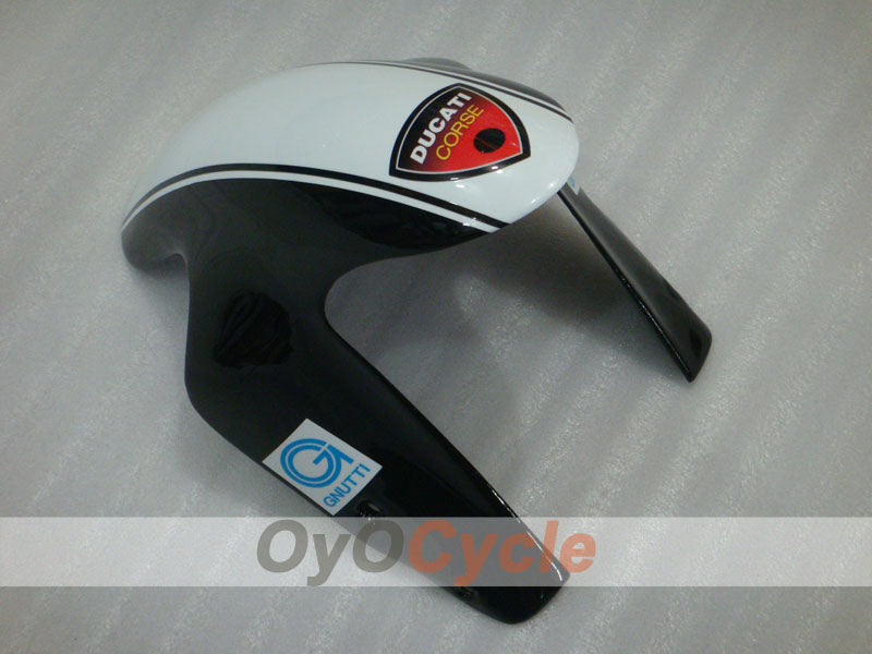 Kit de carénage à injection pour Ducati 1198 09-11 - Blanc, noir - Xerox #OYO87906255