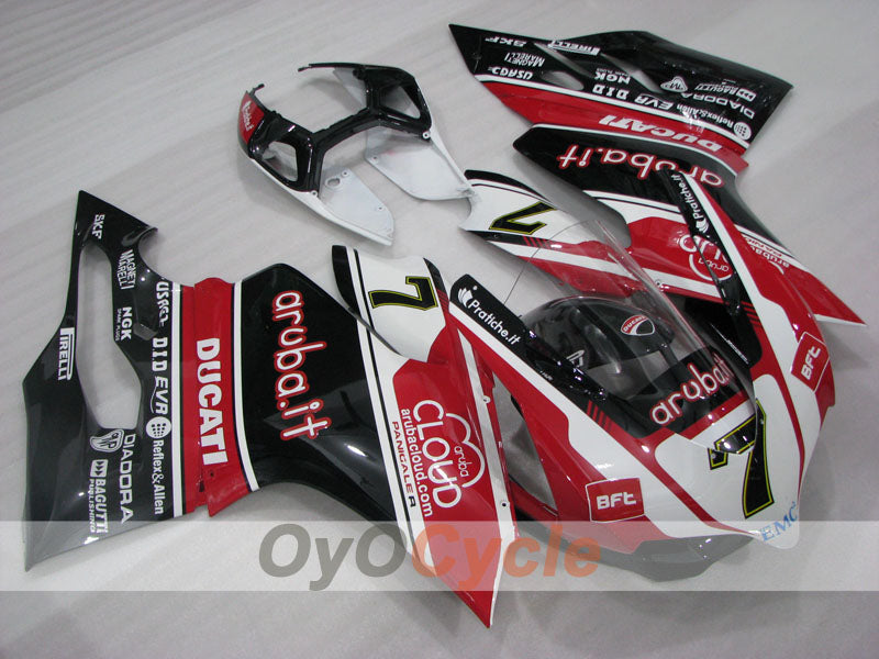 Kit de carénage à injection pour Ducati 1199 11-14 - Rouge, blanc, noir - aruba.it #OYO87906259 Image principale du produit
