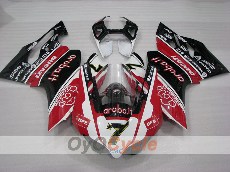Kit de carénage à injection pour Ducati 1199 11-14 - Rouge, blanc, noir - aruba.it #OYO87906259 Image secondaire du produit