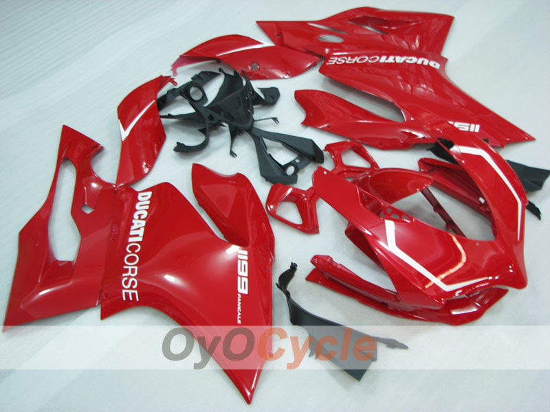 Kit de carénage à injection pour Ducati 1199 11-14 - Rouge - Style d'origine #OYO87906261 Image principale du produit