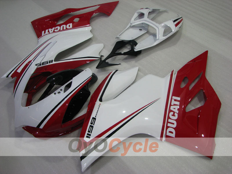 Kit de carénage à injection pour Ducati 1199 11-14 - Rouge, blanc - Style d'origine #OYO87906262 Image secondaire du produit