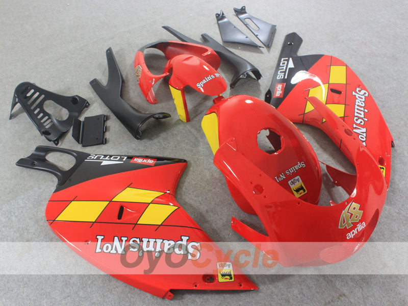 Kit de carénage pour Aprilia RS125 01-05 - Rouge, blanc - Personnalisable #OYO87906266