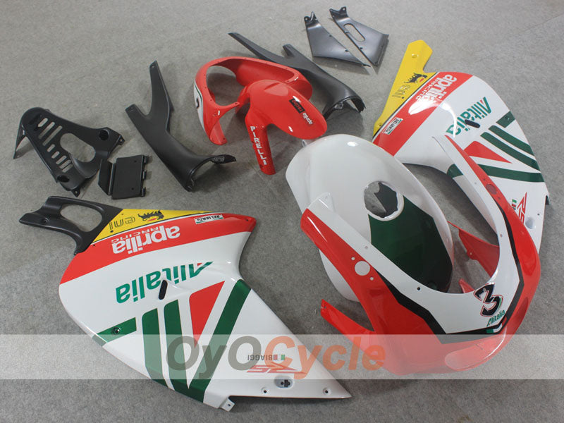 Kit de carénage pour Aprilia RS125 01-05 - Rouge, Vert, Blanc - Alitalia #OYO87906267 Image principale du produit