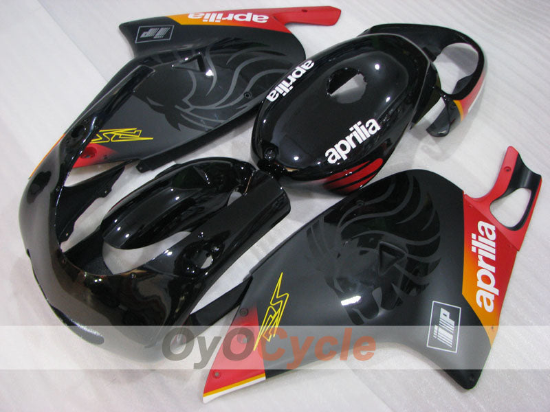 Kit de carénage pour Aprilia RS125 01-05 - Rouge, Noir - Personnalisé #OYO87906268