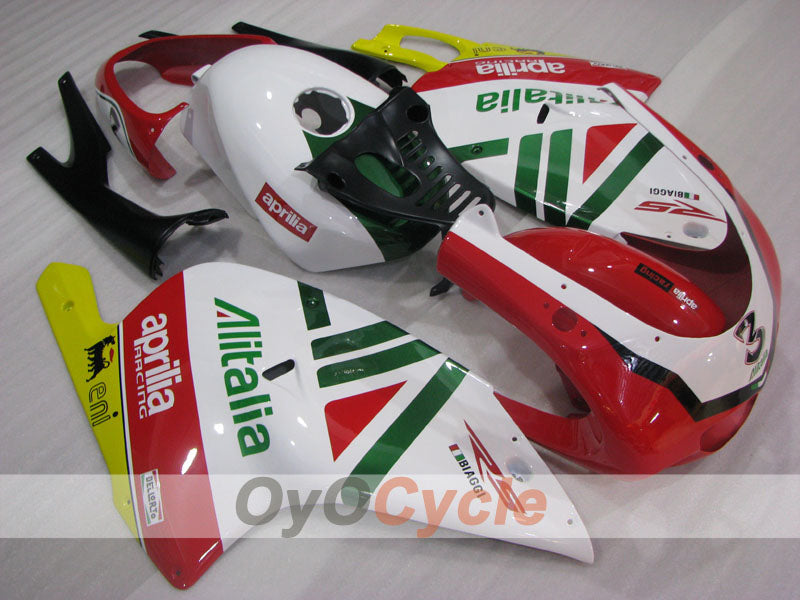 Kit de carénage pour Aprilia RS125 01-05 - Rouge, Vert, Blanc - Alitalia #OYO87906270 Image principale du produit