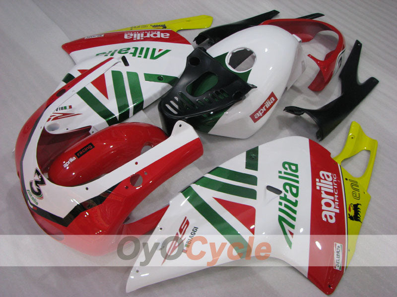 Kit de carénage pour Aprilia RS125 01-05 - Rouge, Vert, Blanc - Alitalia #OYO87906270