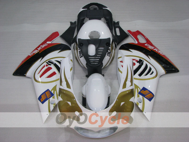 Kit de carénage pour Aprilia RS125 01-05 - Rouge, Blanc, Noir - Personnalisé #OYO87906271