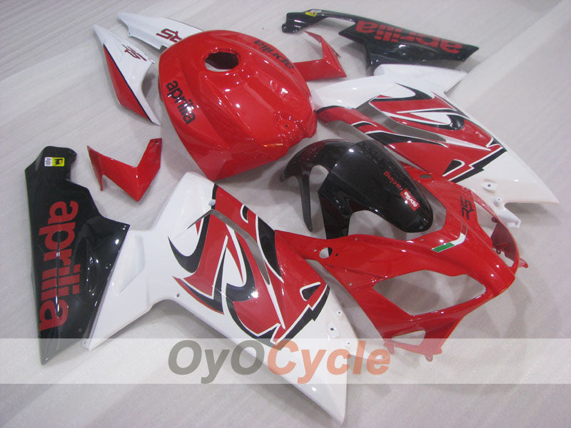Kit de carénage pour Aprilia RS125 06-10 - Rouge, Blanc, Noir - Personnalisé #OYO87906275