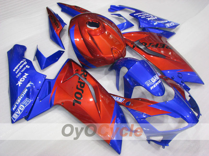 Kit de carénage pour Aprilia RS125 06-10 - Orange, Bleu - Repsol #OYO87906277