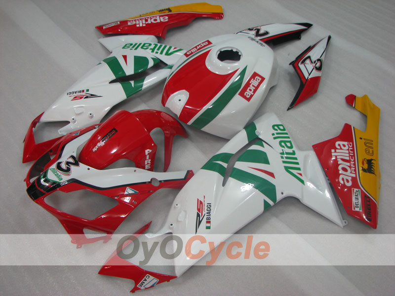 Kit de carénage pour Aprilia RS125 06-10 - Rouge, Blanc - Style usine #OYO87906284