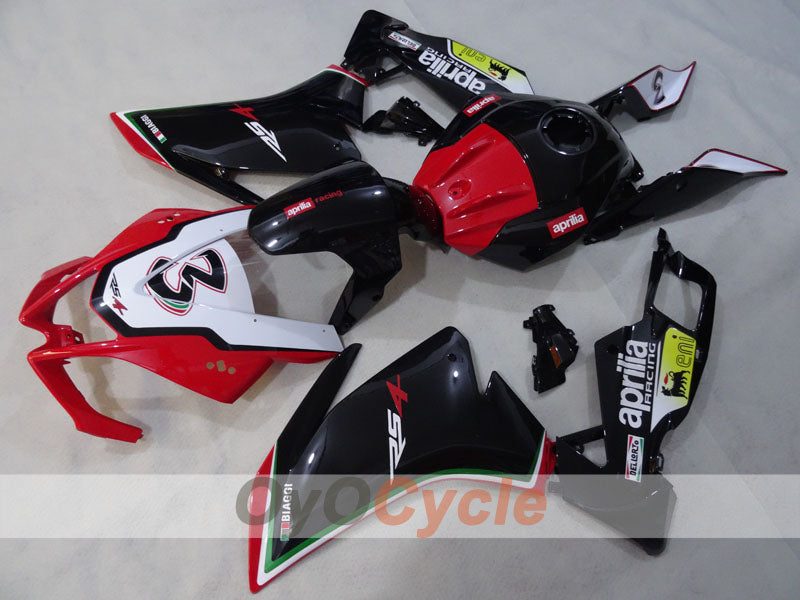 Kit de carénage pour Aprilia RSV4 09-14 - Rouge, Blanc, Noir - Style usine #OYO87906286 Image principale du produit