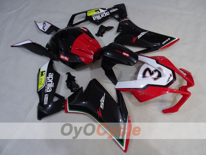 Kit de carénage pour Aprilia RSV4 09-14 - Rouge, Blanc, Noir - Style usine #OYO87906286