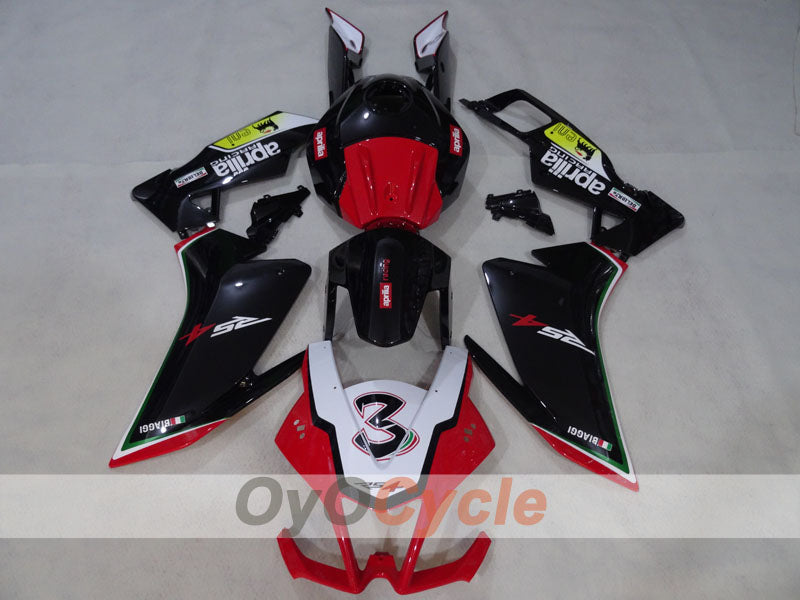 Kit de carénage pour Aprilia RSV4 09-14 - Rouge, Blanc, Noir - Style usine #OYO87906286