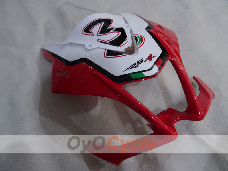 Kit de carénage pour Aprilia RSV4 09-14 - Rouge, Vert, Blanc, Noir - Alitalia #OYO87906287